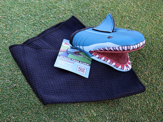 Photo of Shark Product resting on putting green